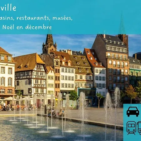 New Le Chouch'heim F1 27 M2 Renovated 2025 Clim Tv Internet Hoenheim