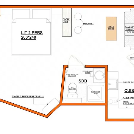 New Le Chouch'heim F1 27 M2 Renovated 2025 Clim Tv Internet *